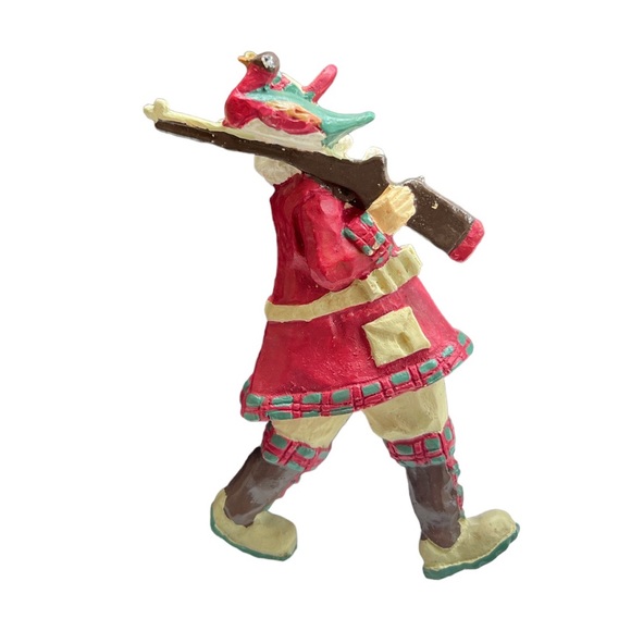 Vintage Duck Hunting Santa Christmas Ornament - Picture 3 of 3